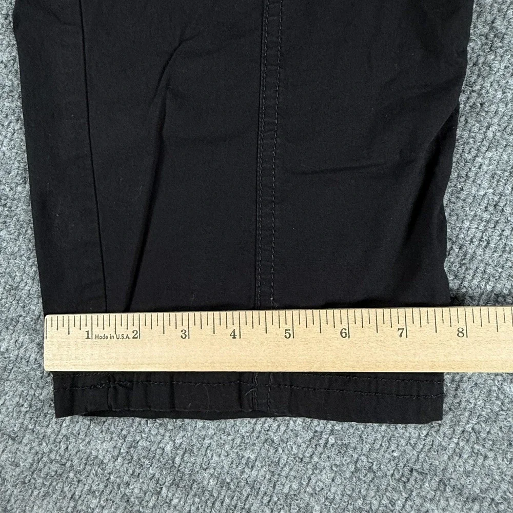 Chicos‎ Pants Womens 2P Black Cargo Stretch Cropped Mid Rise Utility Travel